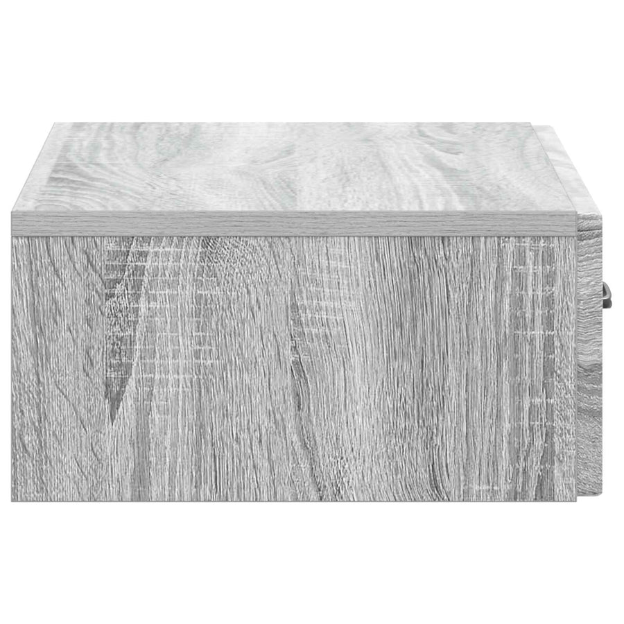 Wandmontage Zijtafel Grijs sonoma 59 x 34,5 x 17 cm
