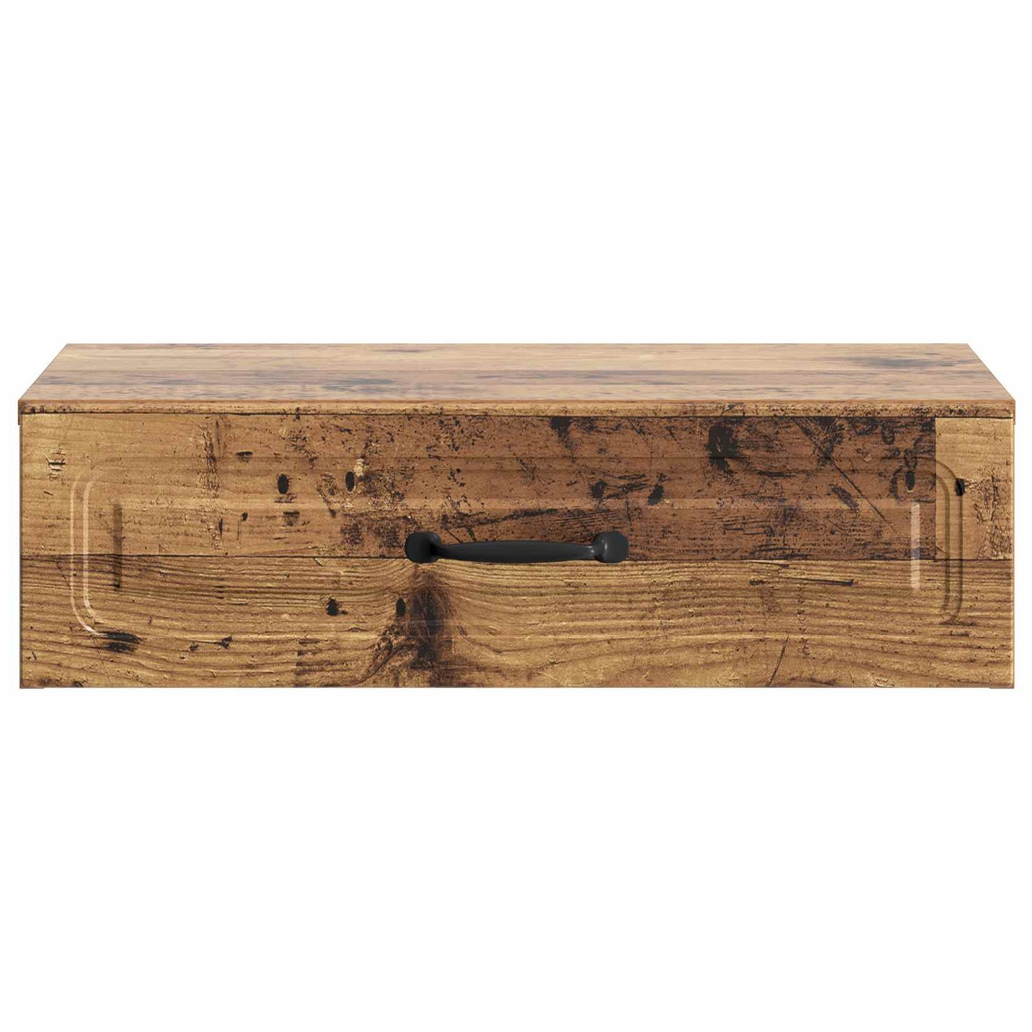 Wandmontage Zijtafel Oud hout 59 x 34,5 x 17 cm Bewerkt hout