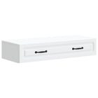 Wandkast wit 87,5x34,5x17 cm bewerkt hout