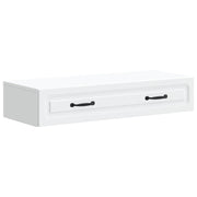 Wandkast wit 87,5x34,5x17 cm bewerkt hout