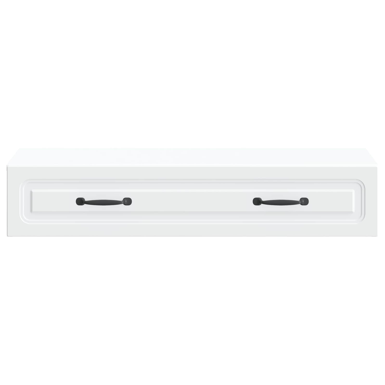 Wandmontage Zijtafel Wit 87,5 x 34,5 x 17 cm Bewerkt hout