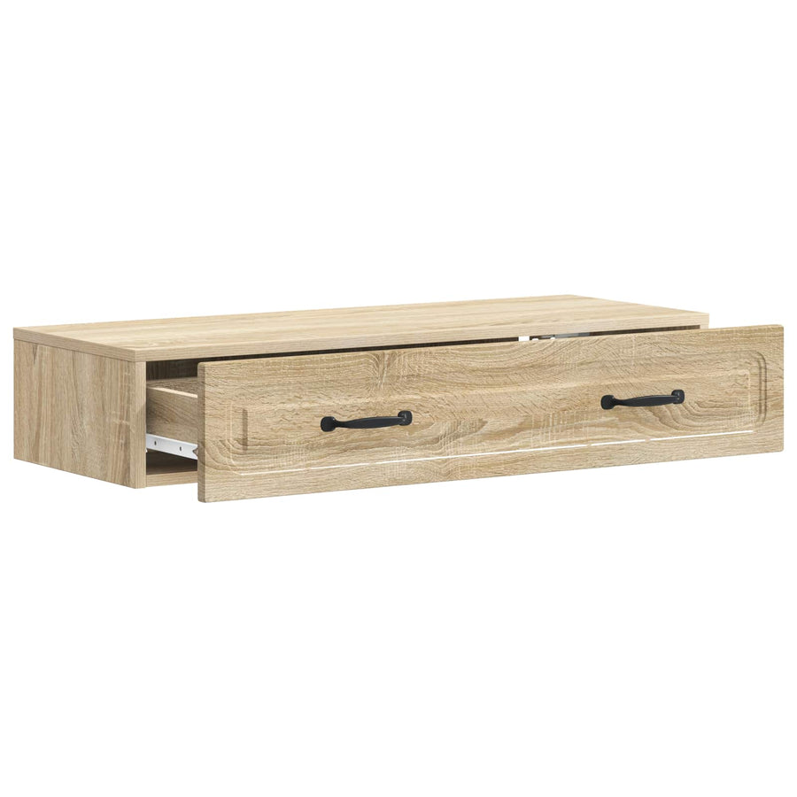 Wandmontage Zijtafel Sonoma Eiken 87,5 x 34,5 x 17 cm
