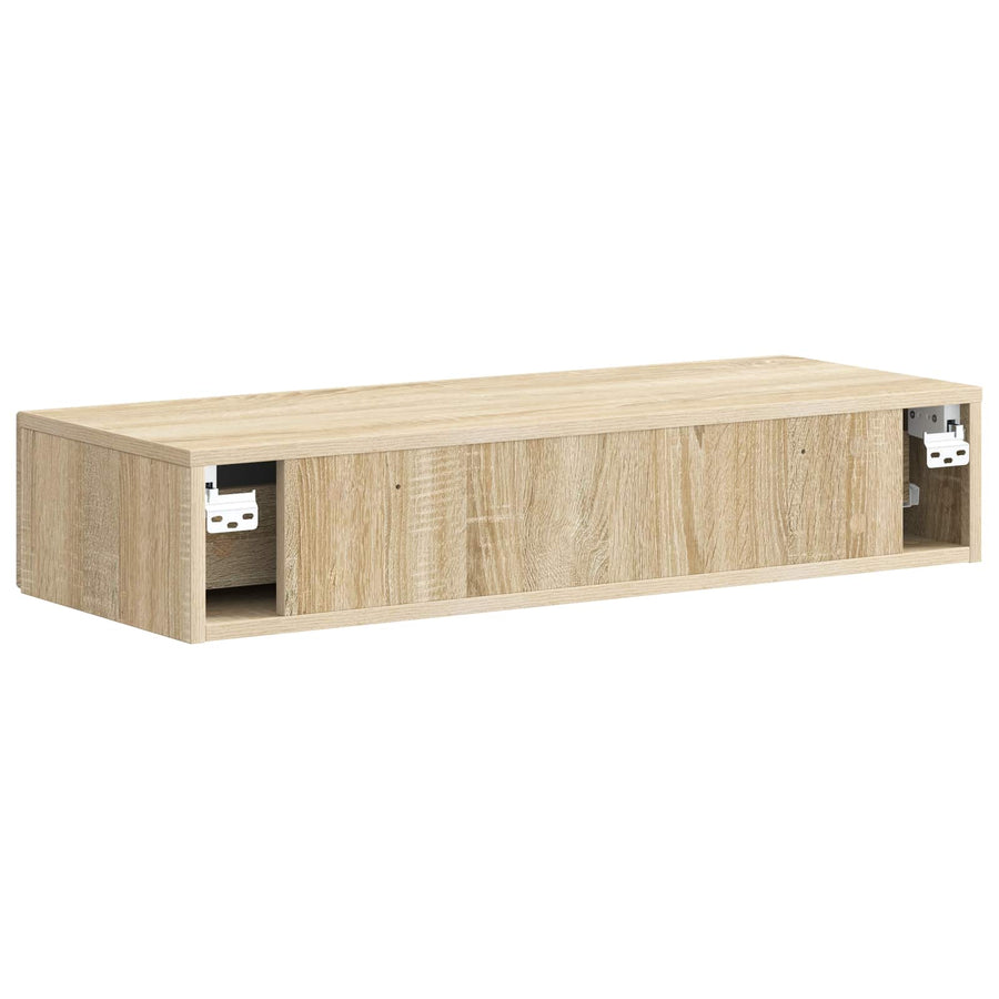 Wandmontage Zijtafel Sonoma Eiken 87,5 x 34,5 x 17 cm