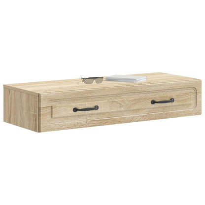 Wandmontage Zijtafel Sonoma Eiken 87,5 x 34,5 x 17 cm