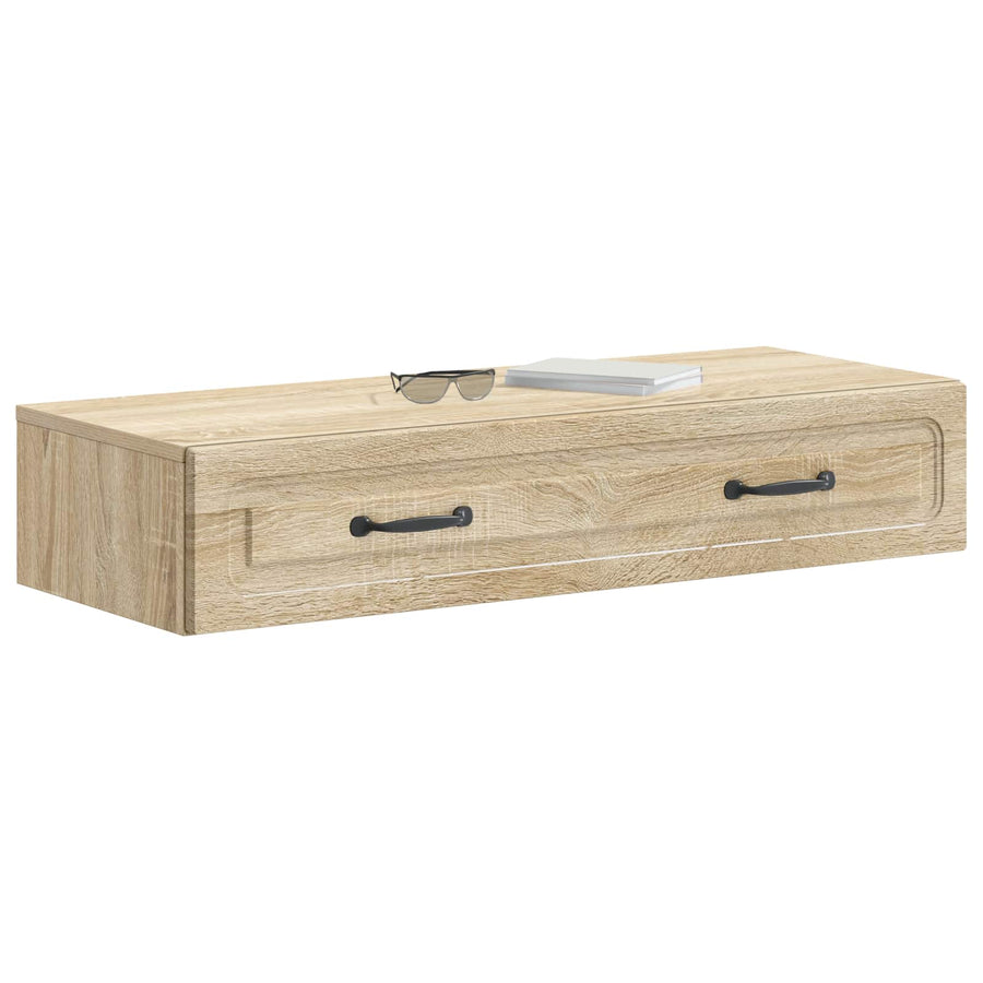Wandmontage Zijtafel Sonoma Eiken 87,5 x 34,5 x 17 cm