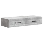 Zijtafel wandmontage 87,5x34,5x17 cm betongrijs