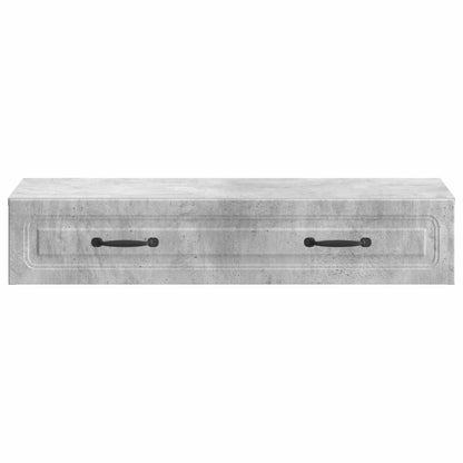Wandmontage Zijtafel Betongrijs 87,5 x 34,5 x 17 cm