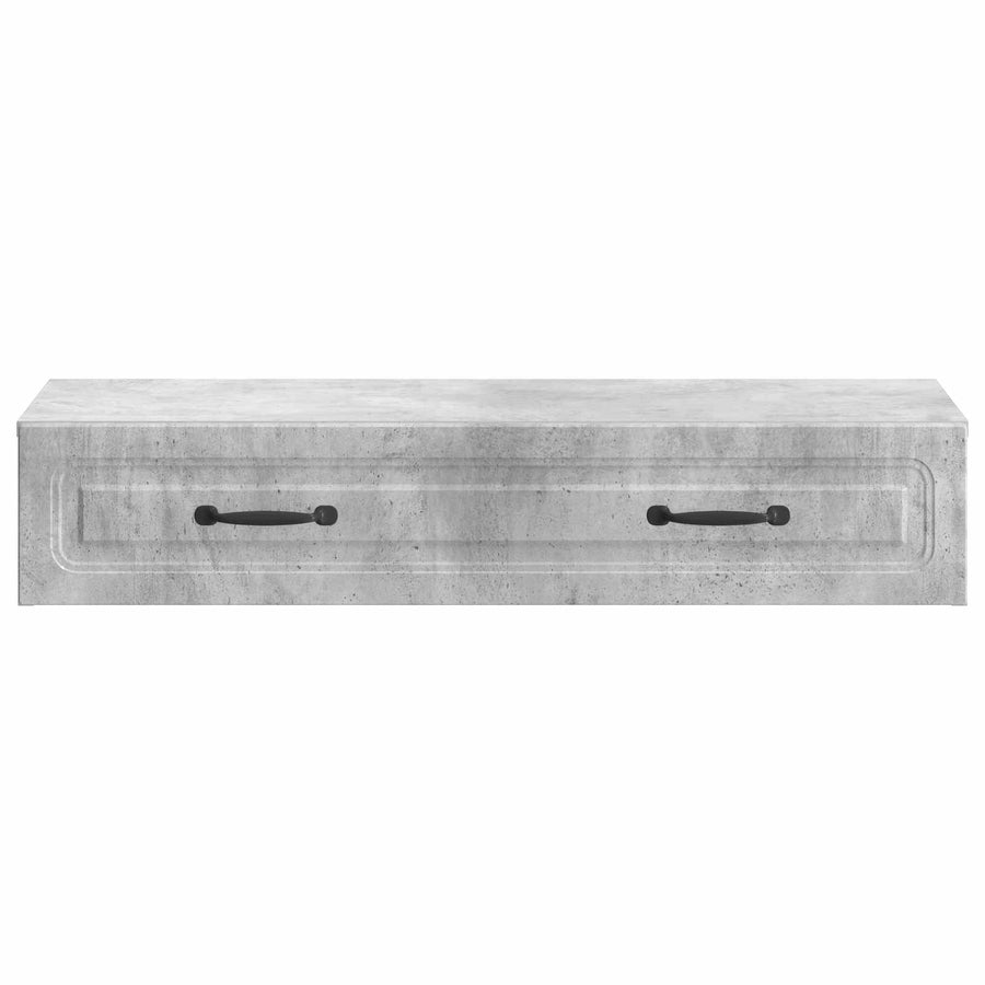 Wandmontage Zijtafel Betongrijs 87,5 x 34,5 x 17 cm