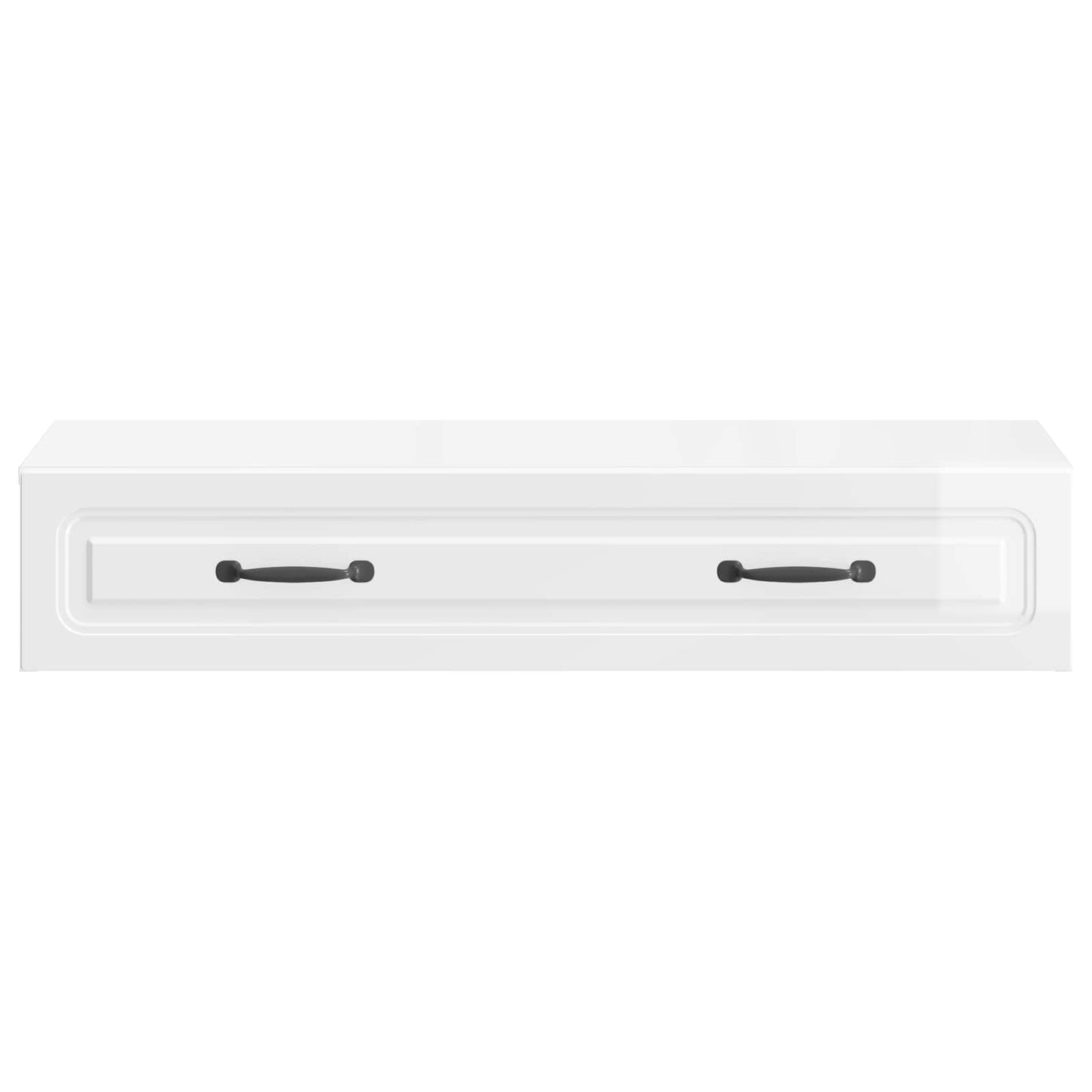 Wandmontage Zijtafel Hoogglans Wit 87,5 x 34,5 x 17 cm