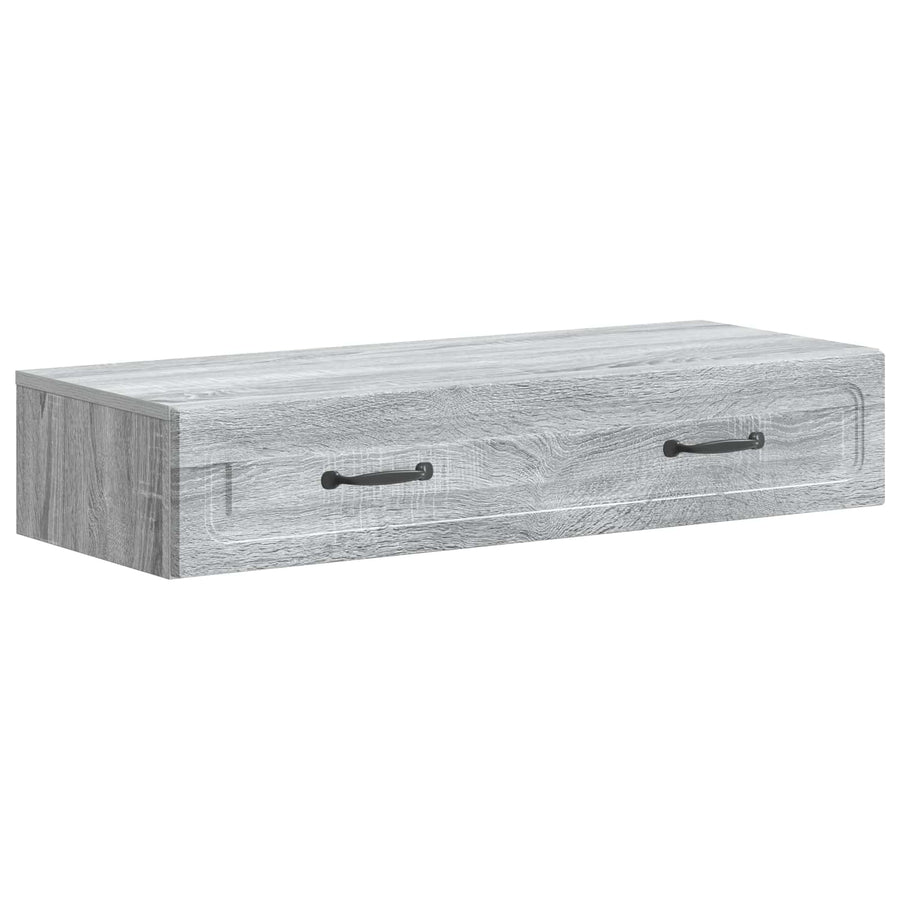 Wandmontage Zijtafel Grijs sonoma 87,5 x 34,5 x 17 cm
