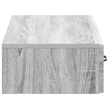 Wandmontage Zijtafel Grijs sonoma 87,5 x 34,5 x 17 cm