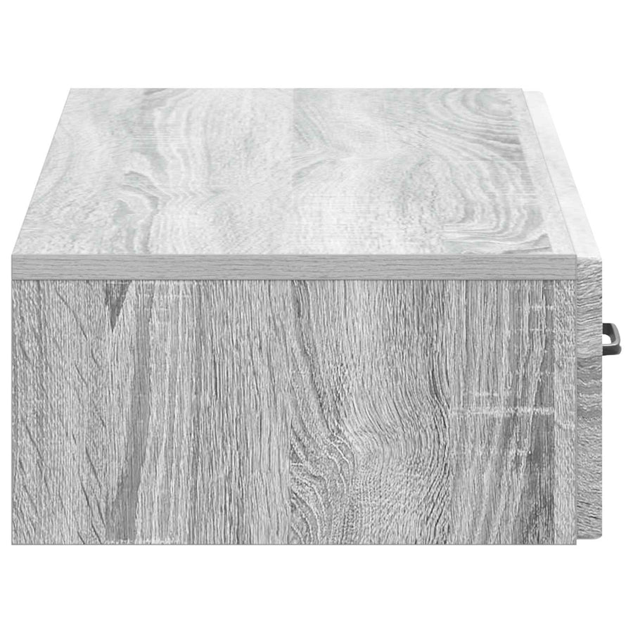 Wandmontage Zijtafel Grijs sonoma 87,5 x 34,5 x 17 cm