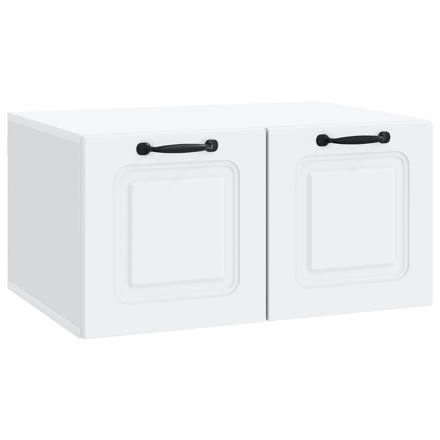 Wandbeugel TV-kast Wit 59,5 x 41 x 30 cm Bewerkt hout