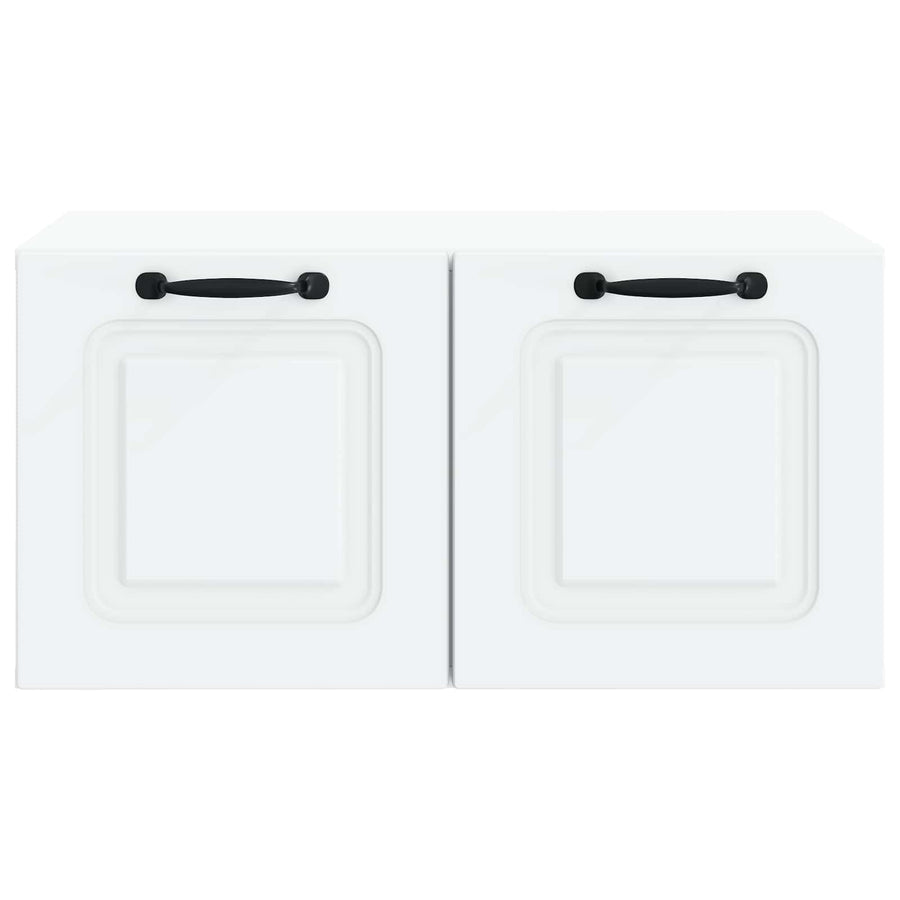 Wandbeugel TV-kast Wit 59,5 x 41 x 30 cm Bewerkt hout