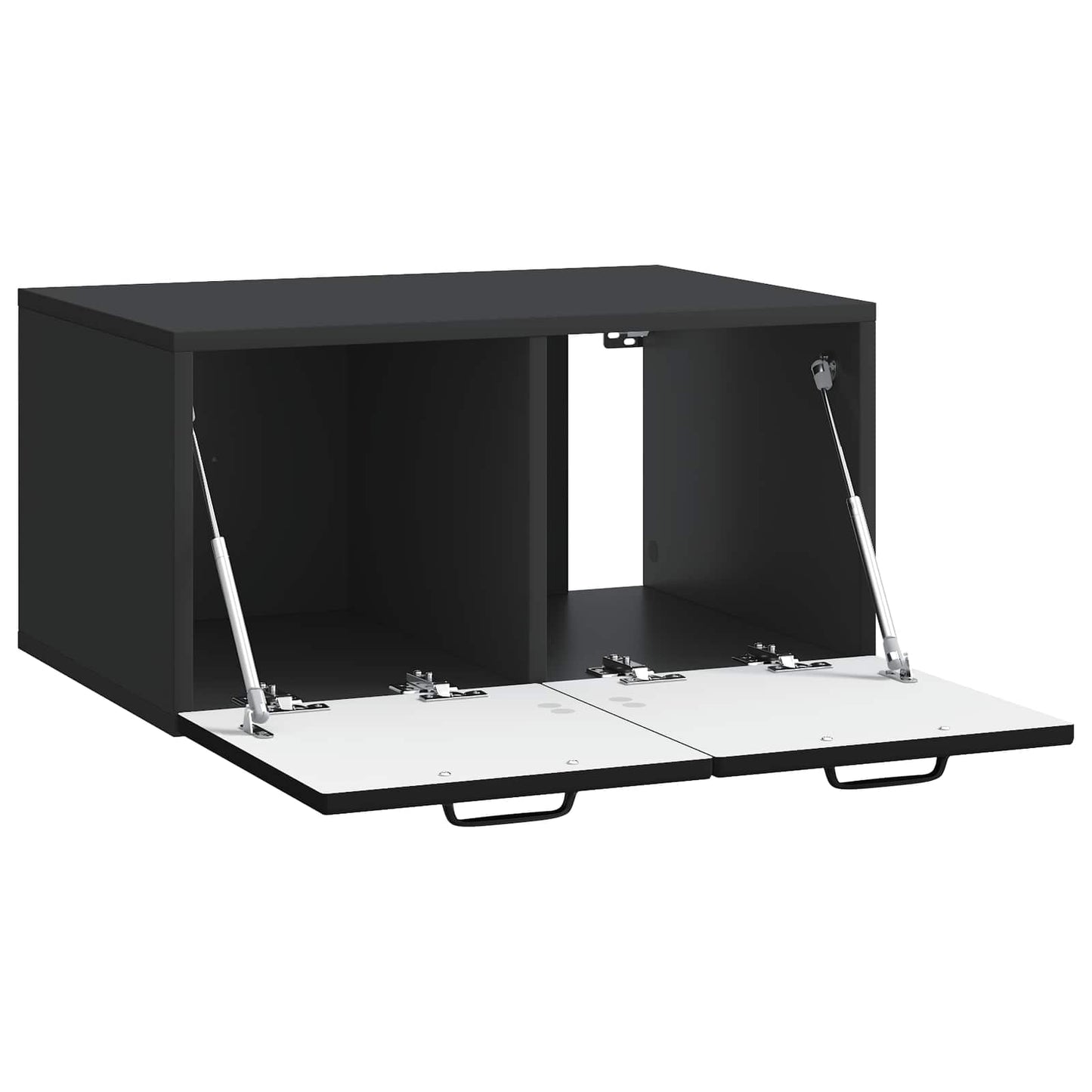Wandbeugel TV-kast Zwart 59,5 x 41 x 30 cm Bewerkt hout