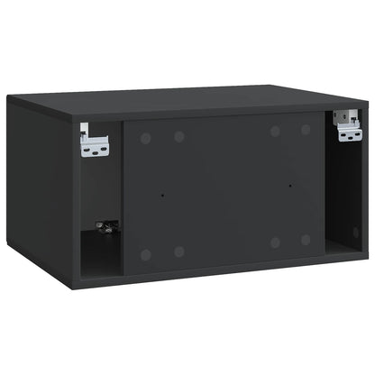 Wandbeugel TV-kast Zwart 59,5 x 41 x 30 cm Bewerkt hout