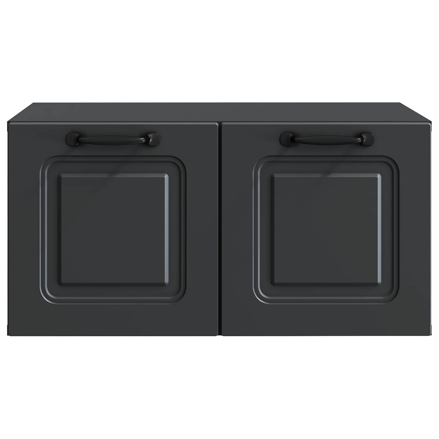 Wandbeugel TV-kast Zwart 59,5 x 41 x 30 cm Bewerkt hout