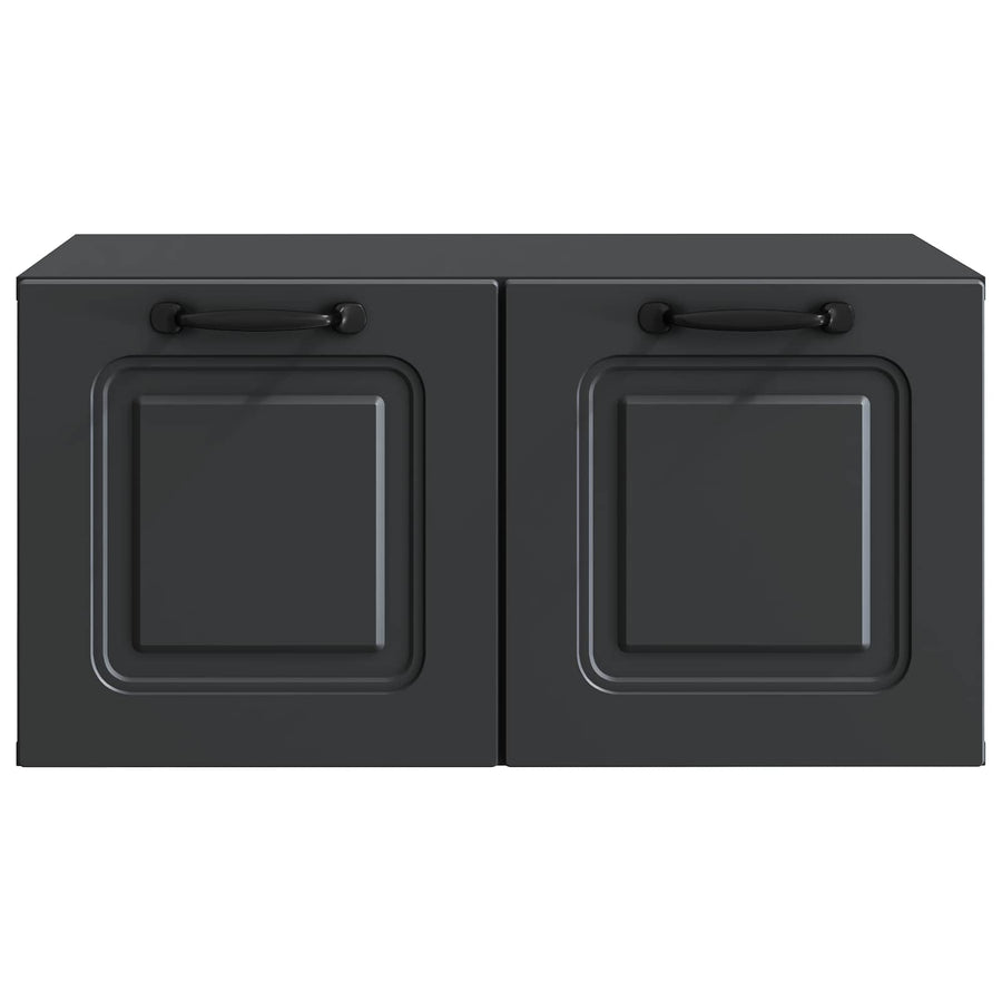 Wandbeugel TV-kast Zwart 59,5 x 41 x 30 cm Bewerkt hout