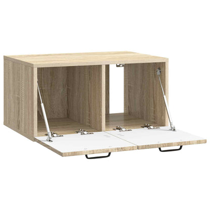 Wandbeugel TV-kast Sonoma Eiken 59,5 x 41 x 30 cm Bewerkt hout