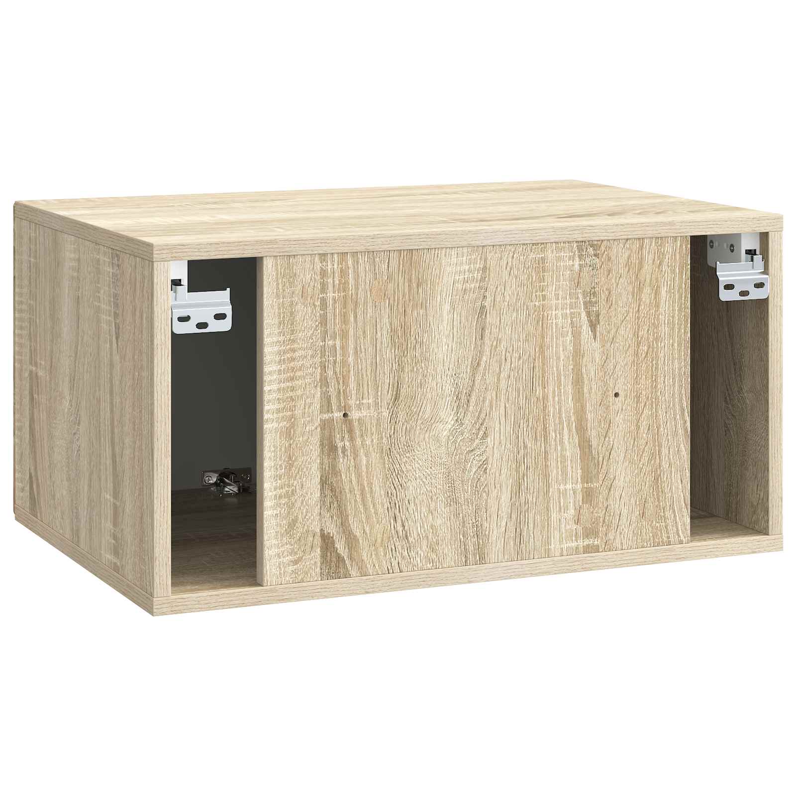 Wandbeugel TV-kast Sonoma Eiken 59,5 x 41 x 30 cm Bewerkt hout