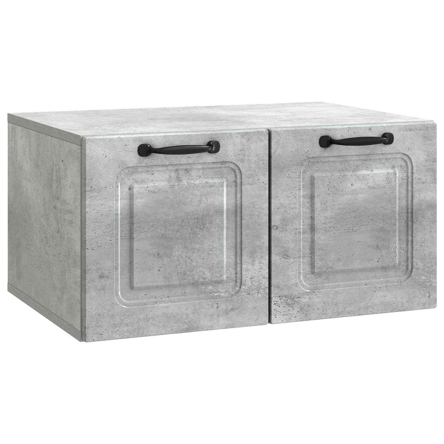 Wandbeugel TV-kast Betongrijs 59,5 x 41 x 30 cm Bewerkt hout