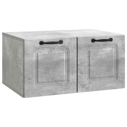 Wandbeugel TV-kast Betongrijs 59,5 x 41 x 30 cm Bewerkt hout