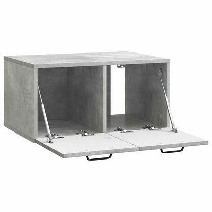 Wandbeugel TV-kast Betongrijs 59,5 x 41 x 30 cm Bewerkt hout