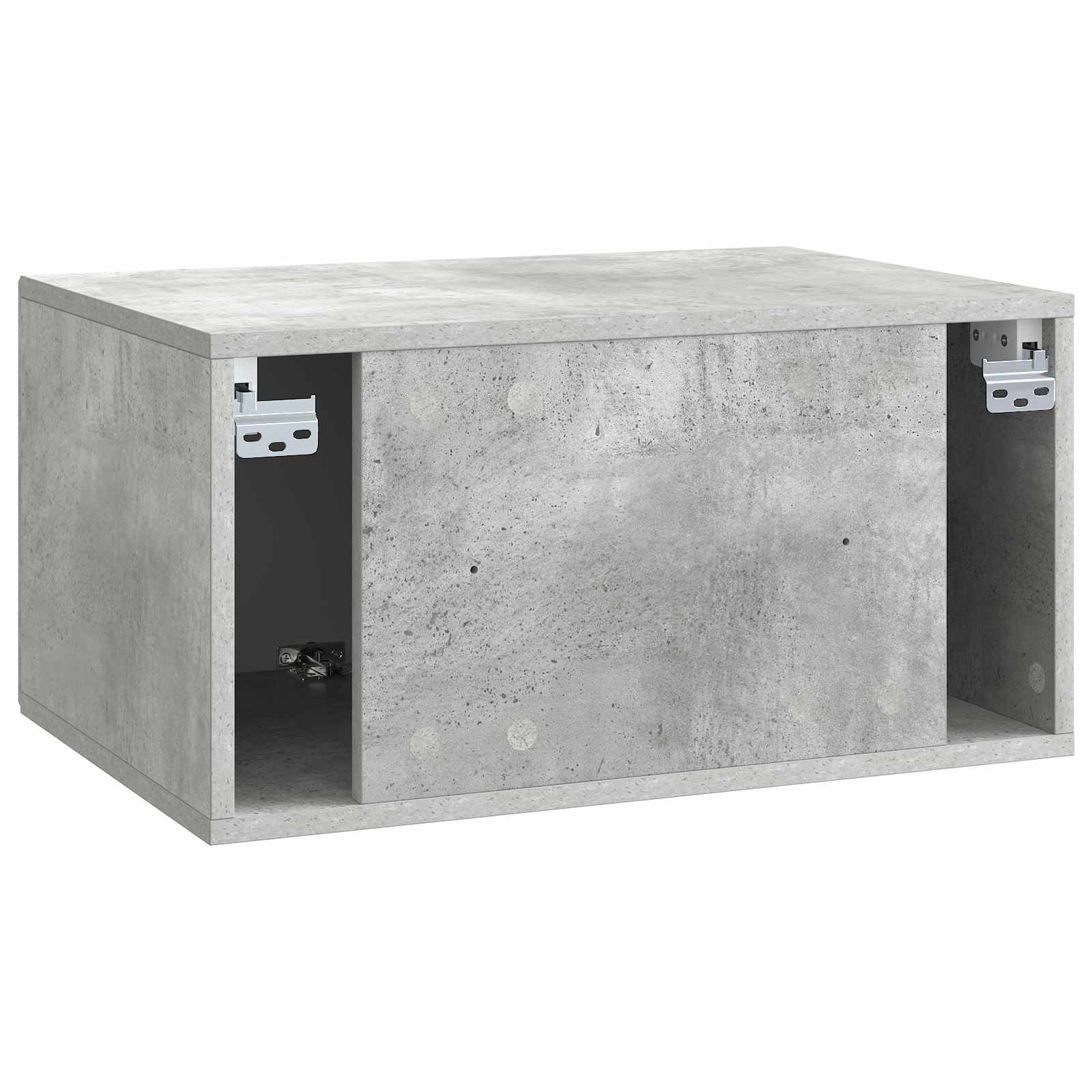Wandbeugel TV-kast Betongrijs 59,5 x 41 x 30 cm Bewerkt hout