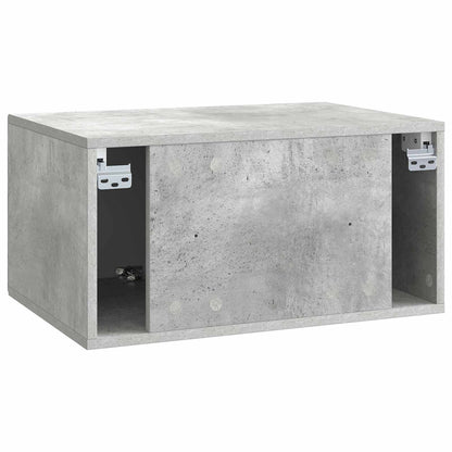 Wandbeugel TV-kast Betongrijs 59,5 x 41 x 30 cm Bewerkt hout