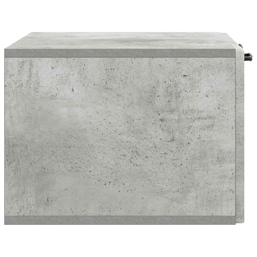 Wandbeugel TV-kast Betongrijs 59,5 x 41 x 30 cm Bewerkt hout