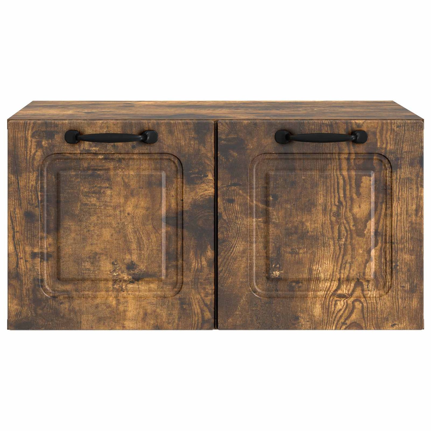 Wandbeugel TV-kast Gerookt eiken 59,5 x 41 x 30 cm Bewerkt hout