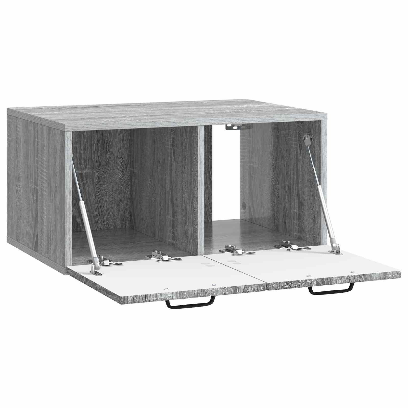 Wandbeugel TV-kast Grijs sonoma 59,5 x 41 x 30 cm Bewerkt hout