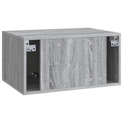 Wandbeugel TV-kast Grijs sonoma 59,5 x 41 x 30 cm Bewerkt hout