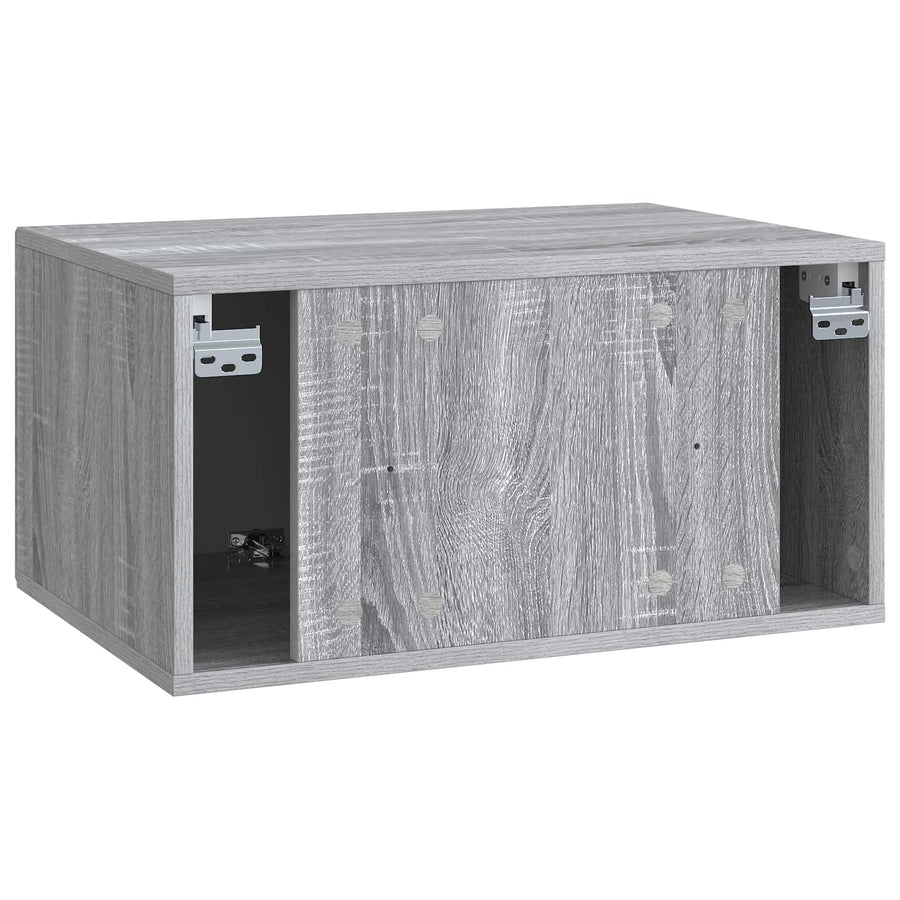 Wandbeugel TV-kast Grijs sonoma 59,5 x 41 x 30 cm Bewerkt hout
