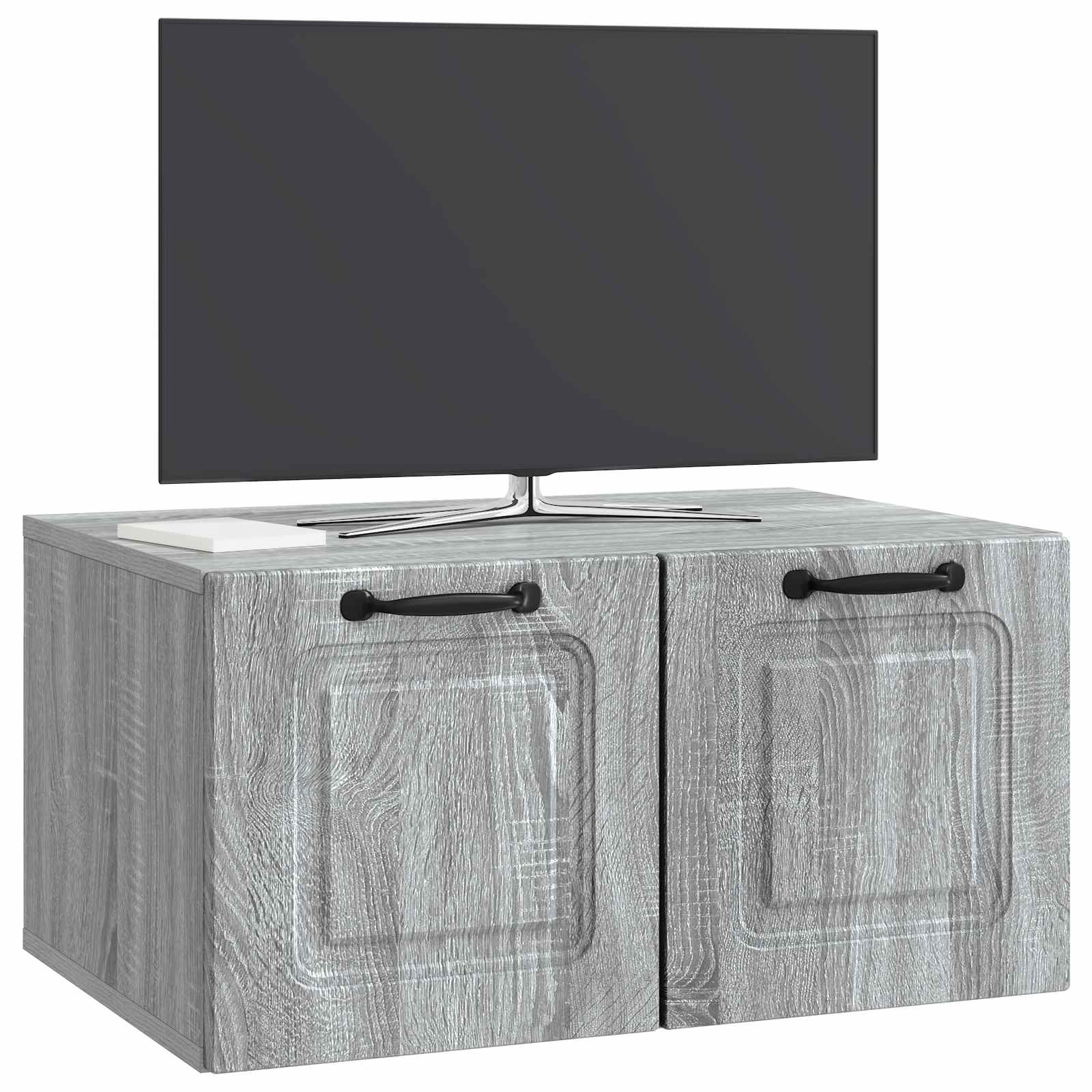 Wandbeugel TV-kast Grijs sonoma 59,5 x 41 x 30 cm Bewerkt hout