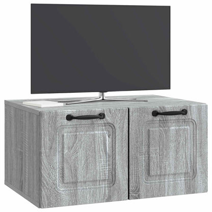 Wandbeugel TV-kast Grijs sonoma 59,5 x 41 x 30 cm Bewerkt hout
