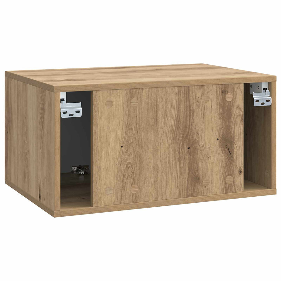 Wandbeugel TV-kast Artisanaal eiken 59,5 x 41 x 30 cm