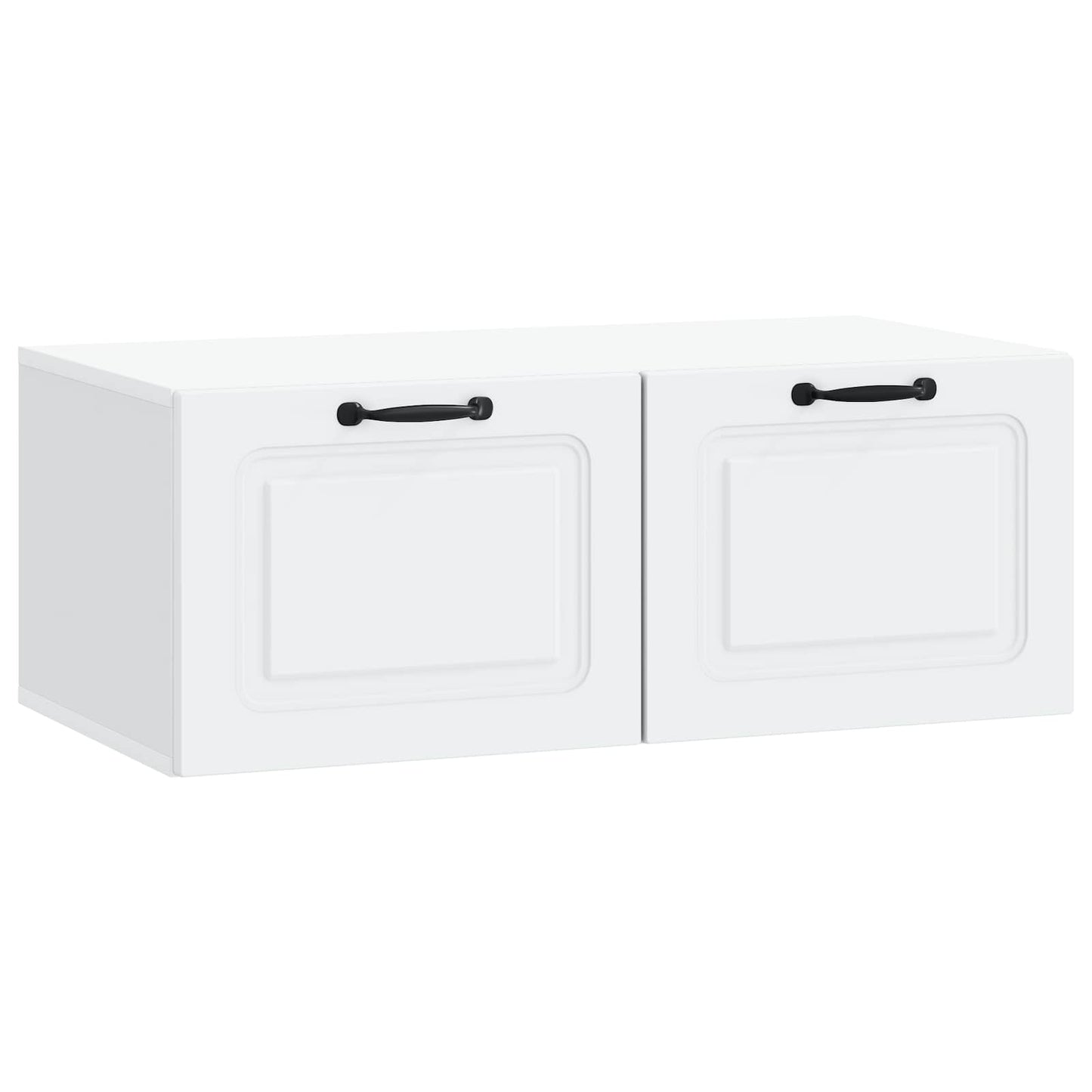 Wandbeugel TV-kast Wit 78,5 x 41 x 30 cm Bewerkt hout