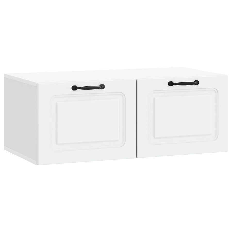 Wandbeugel TV-kast Wit 78,5 x 41 x 30 cm Bewerkt hout
