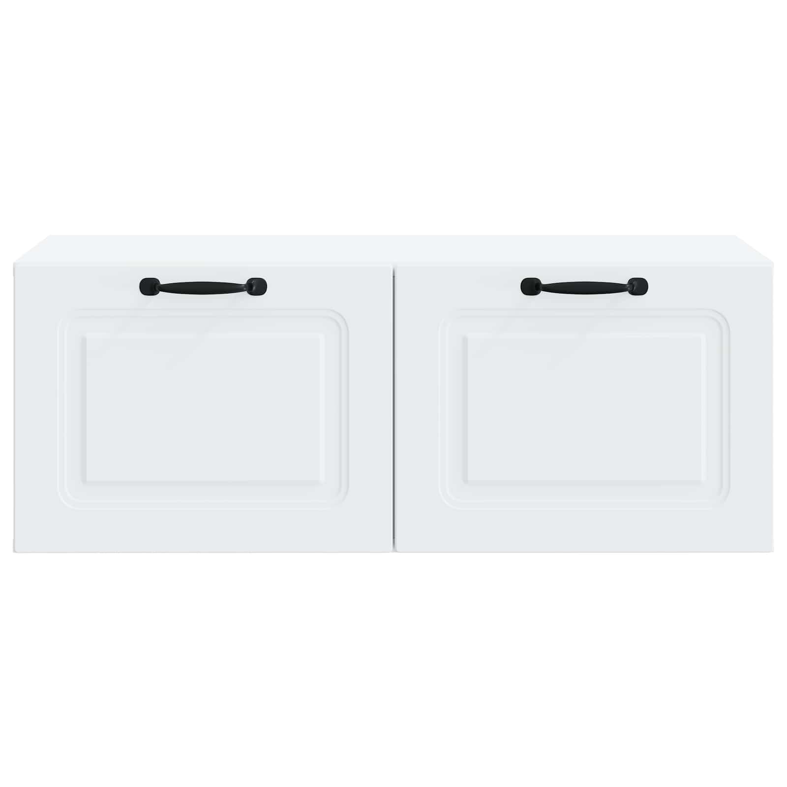 Wandbeugel TV-kast Wit 78,5 x 41 x 30 cm Bewerkt hout