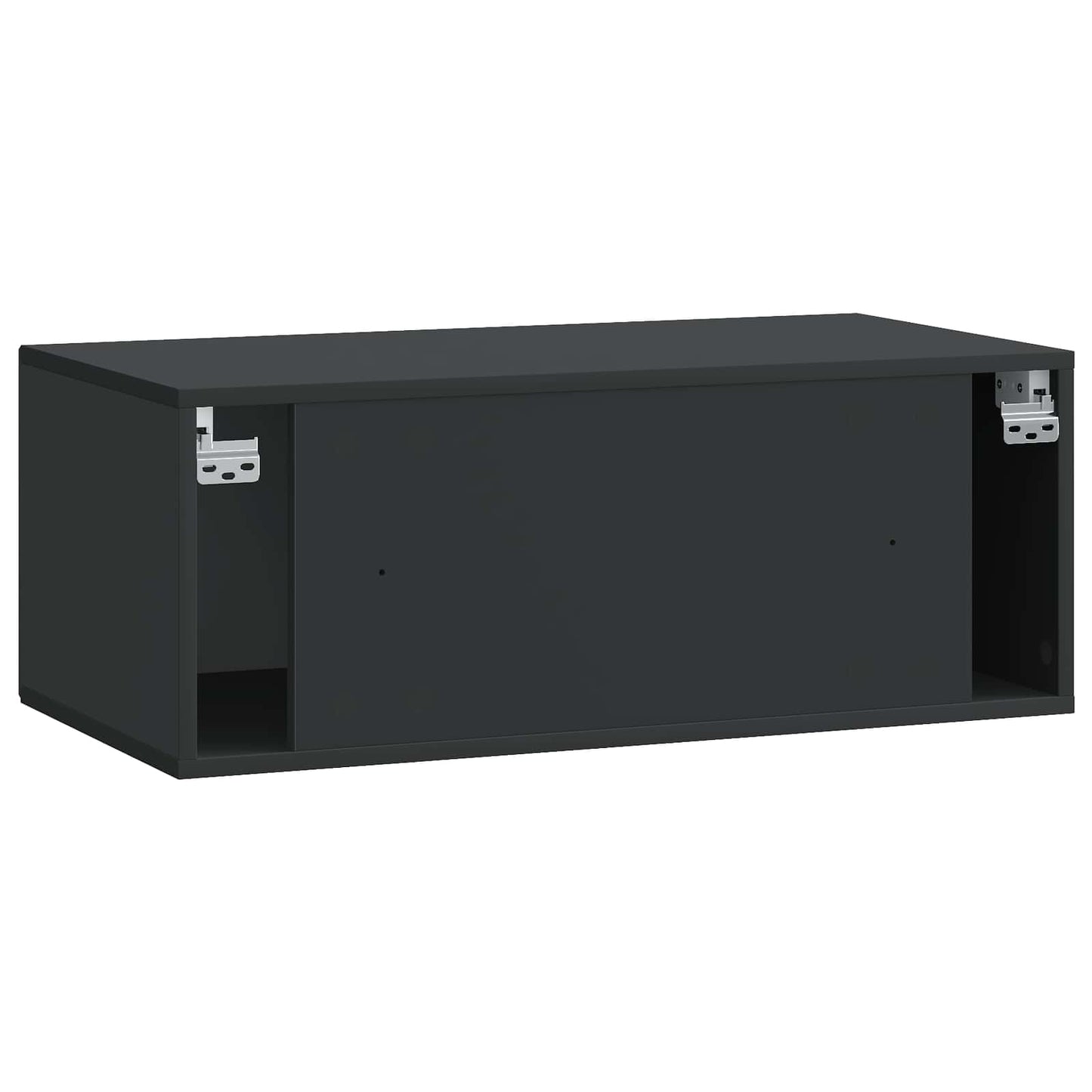 Wandbeugel TV-kast Zwart 78,5 x 41 x 30 cm Bewerkt hout
