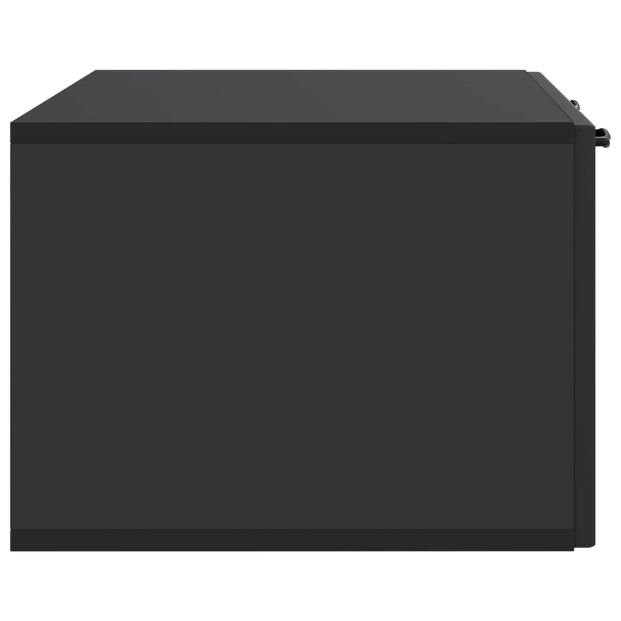 Wandbeugel TV-kast Zwart 78,5 x 41 x 30 cm Bewerkt hout