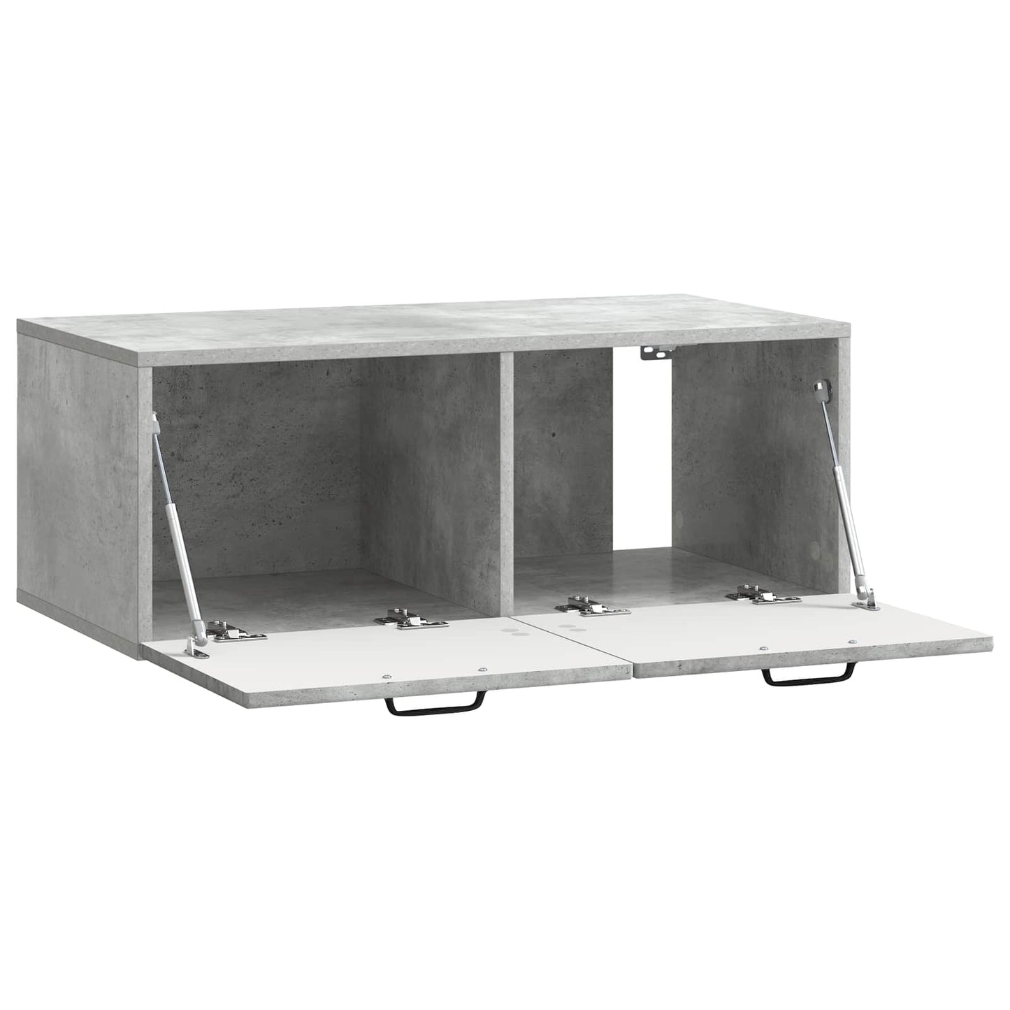 Wandbeugel TV-kast Betongrijs 78,5 x 41 x 30 cm Bewerkt hout