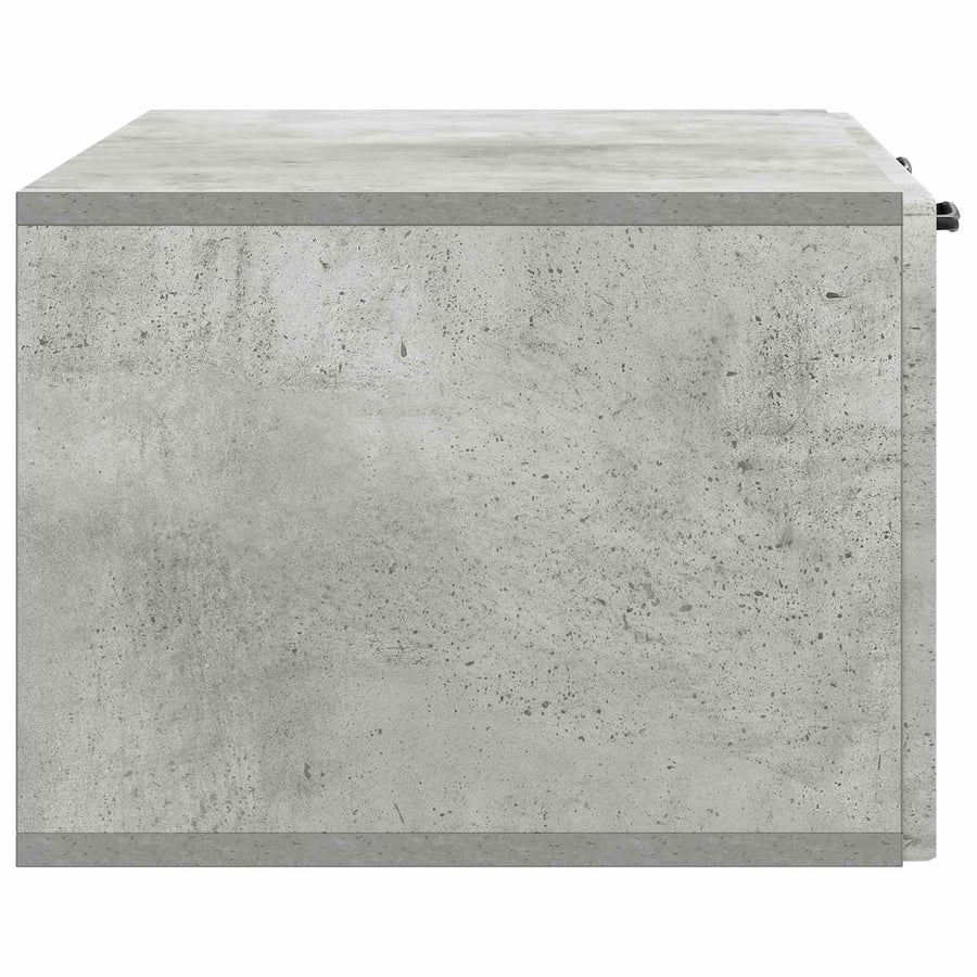 Wandbeugel TV-kast Betongrijs 78,5 x 41 x 30 cm Bewerkt hout