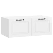 Tv-meubel hoogglans wit 78,5x41x30 cm bewerkt hout