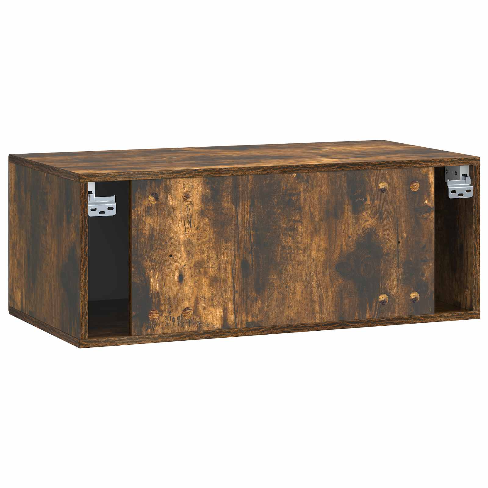 Wandbeugel TV-kast Gerookt eiken 78,5 x 41 x 30 cm Bewerkt hout