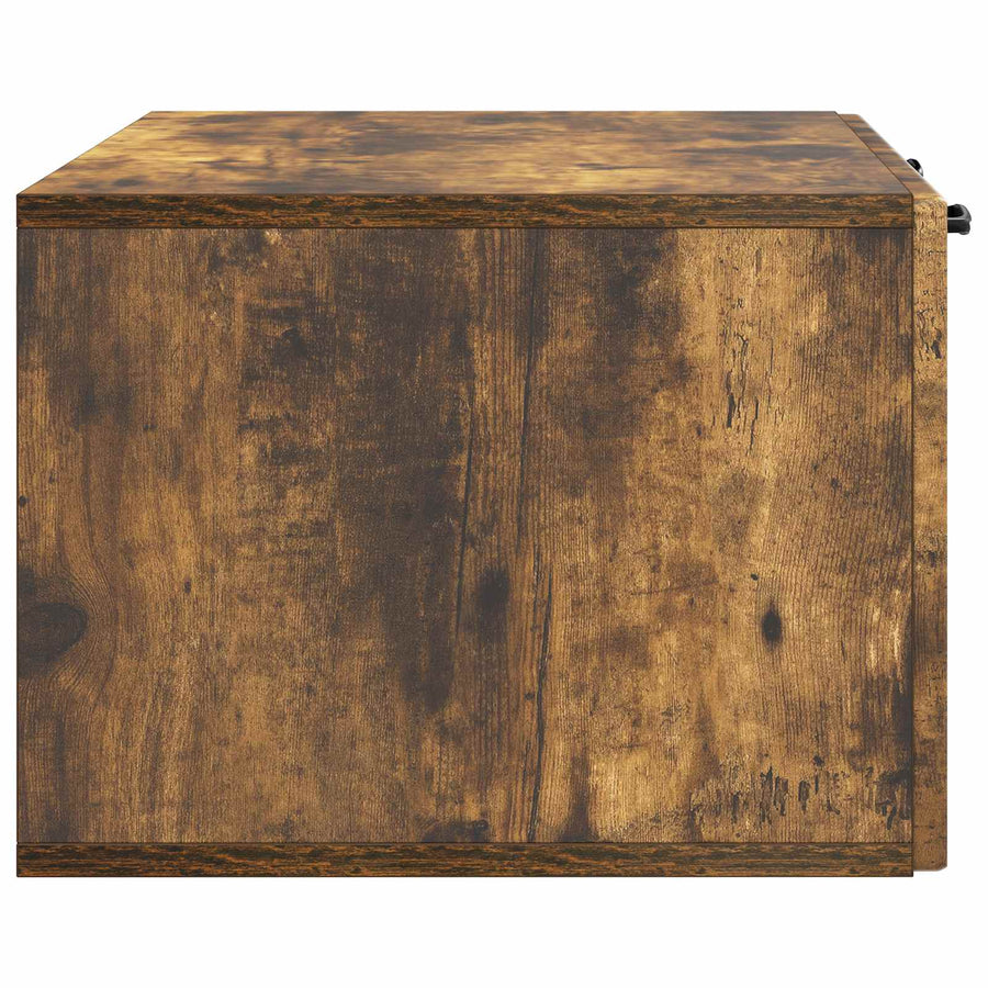Wandbeugel TV-kast Gerookt eiken 78,5 x 41 x 30 cm Bewerkt hout