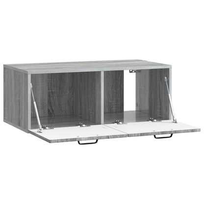 Wandbeugel TV-kast Grijs sonoma 78,5 x 41 x 30 cm Bewerkt hout