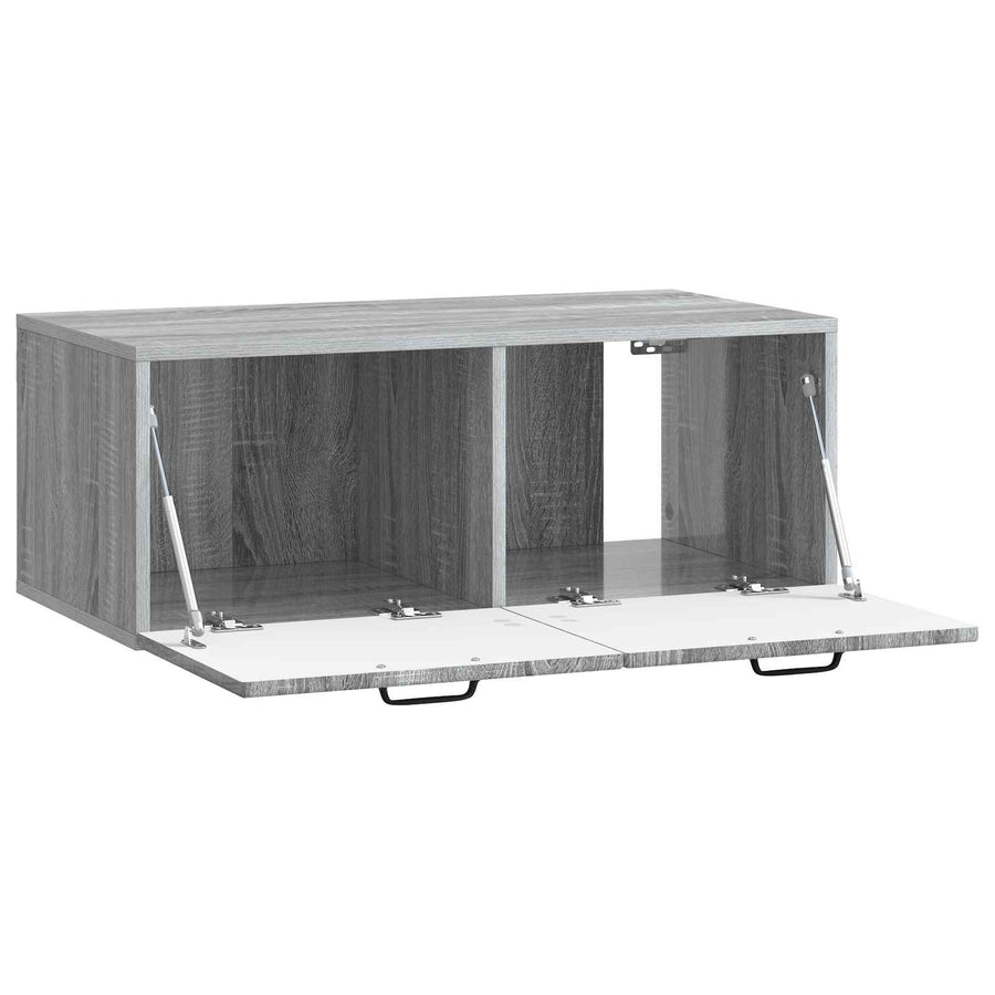 Wandbeugel TV-kast Grijs sonoma 78,5 x 41 x 30 cm Bewerkt hout