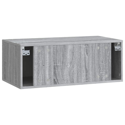 Wandbeugel TV-kast Grijs sonoma 78,5 x 41 x 30 cm Bewerkt hout